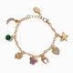 Claire's Metal Charm Bracelet With Seven Different Charms