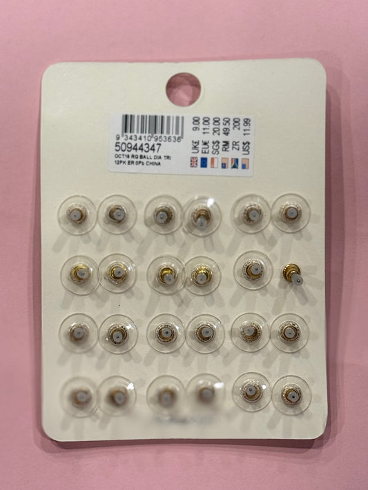 Lovisa mix studs pack of 12 mix metal studs