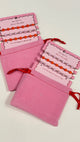 Barnes and Noble Heart Charm Bracelet with Pouch
