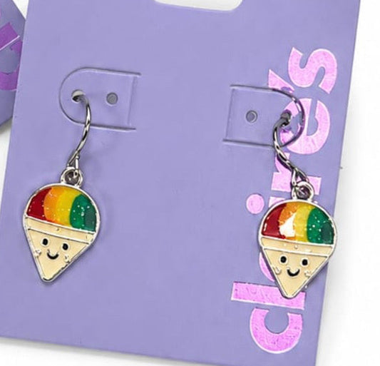 Claire’s glittery rainbow ice cream danglers