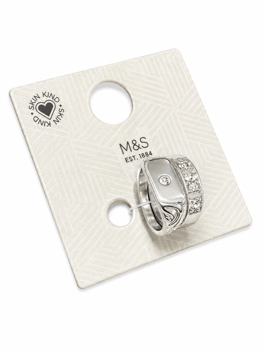 Marks & Spencer’s Silver Chunky Rings Set