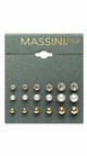 Massini pair of 9 day to night wear studs
