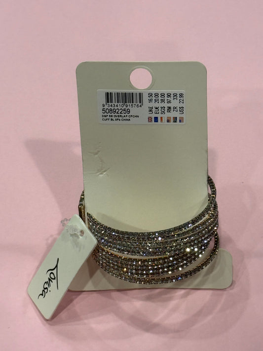Lovisa cubic zirconia adjustable bangle