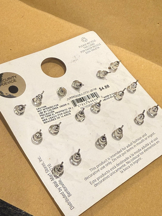 Walmart mini dainty studs in rainbow shades
