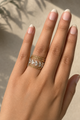 Claire’s delicate Greek Ring Stack