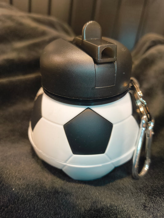 Soft Expandable Football Water Bottle
