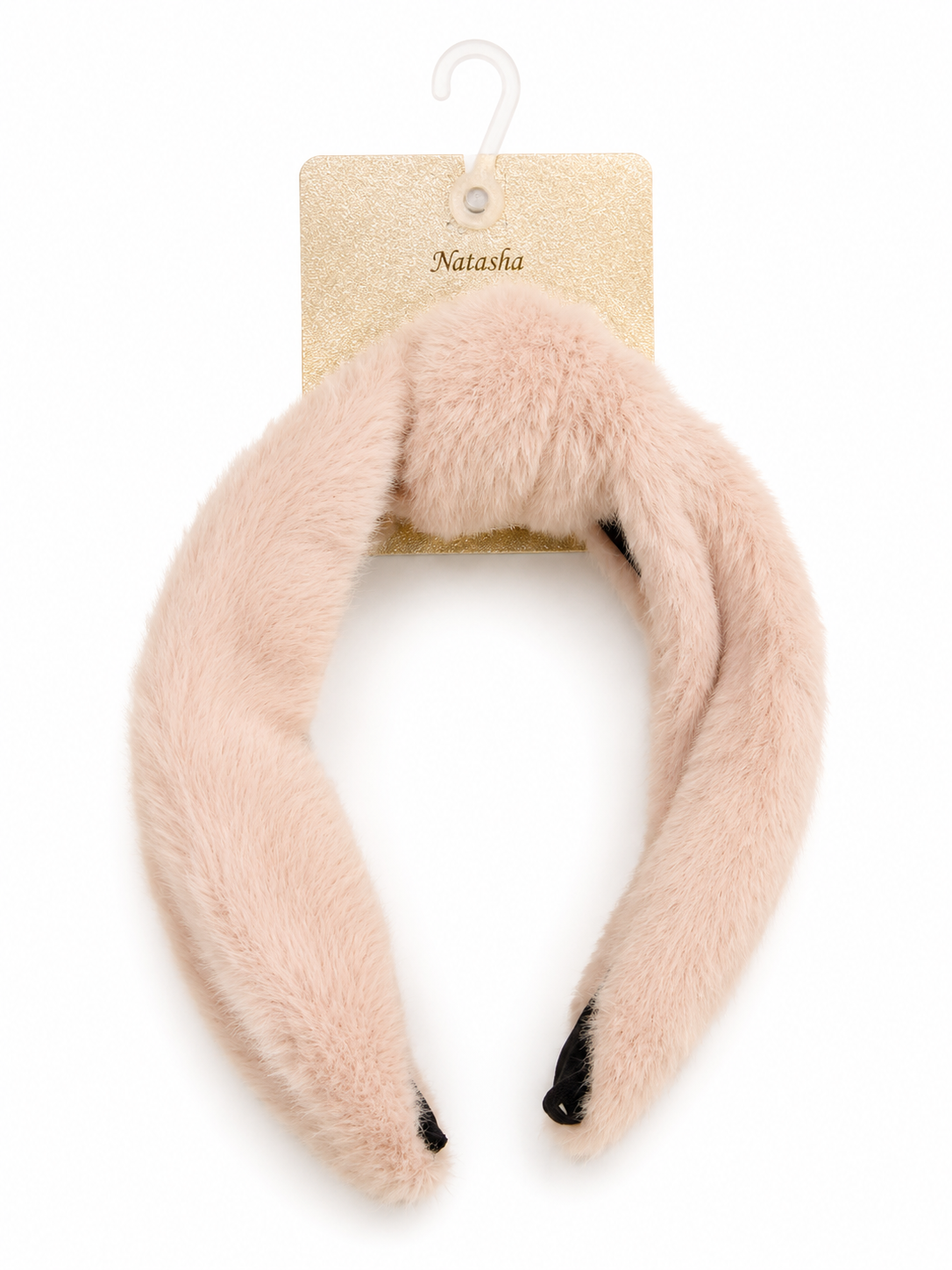Natasha Pink Faux Fur Headband