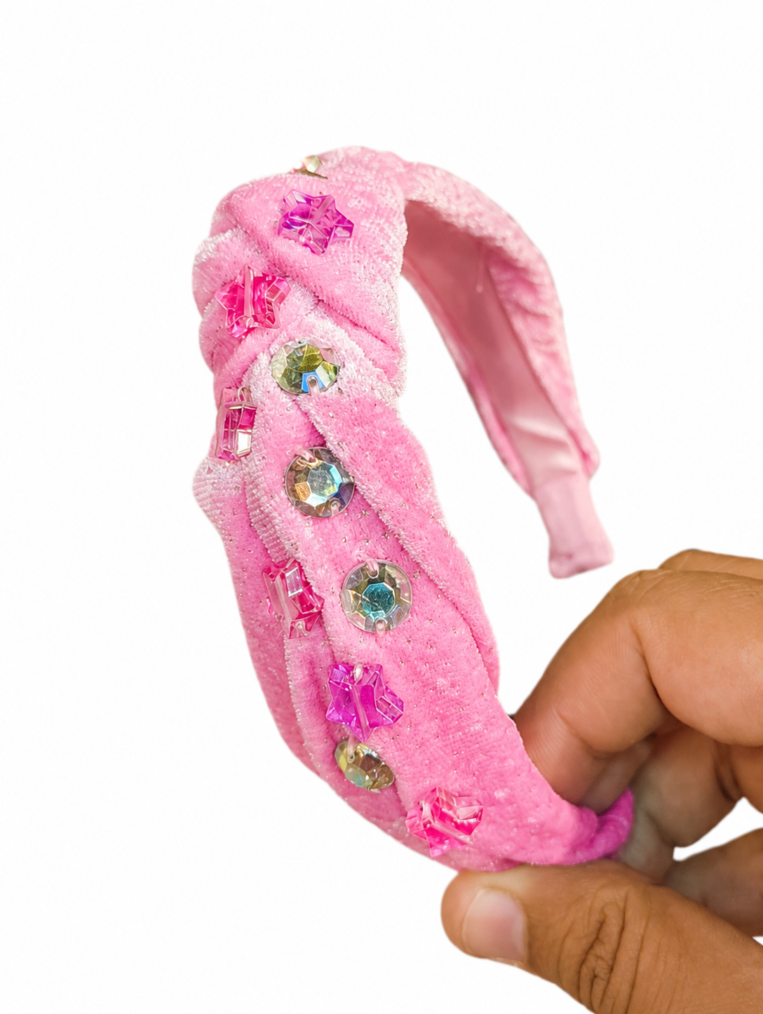 Pink Bedazzled Formal Headband