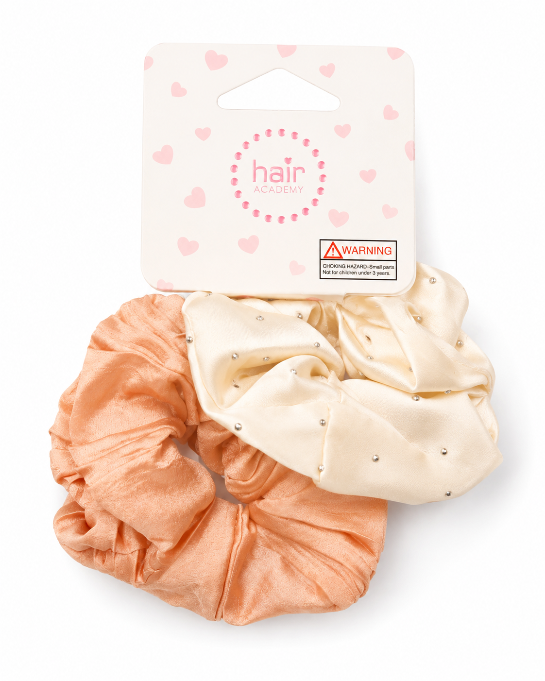 Hair Academy Satin Bedazzled Scrunchies