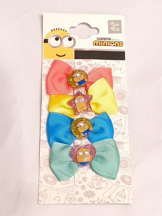 Universal Studios Minions Pack of 4 3D Bows
