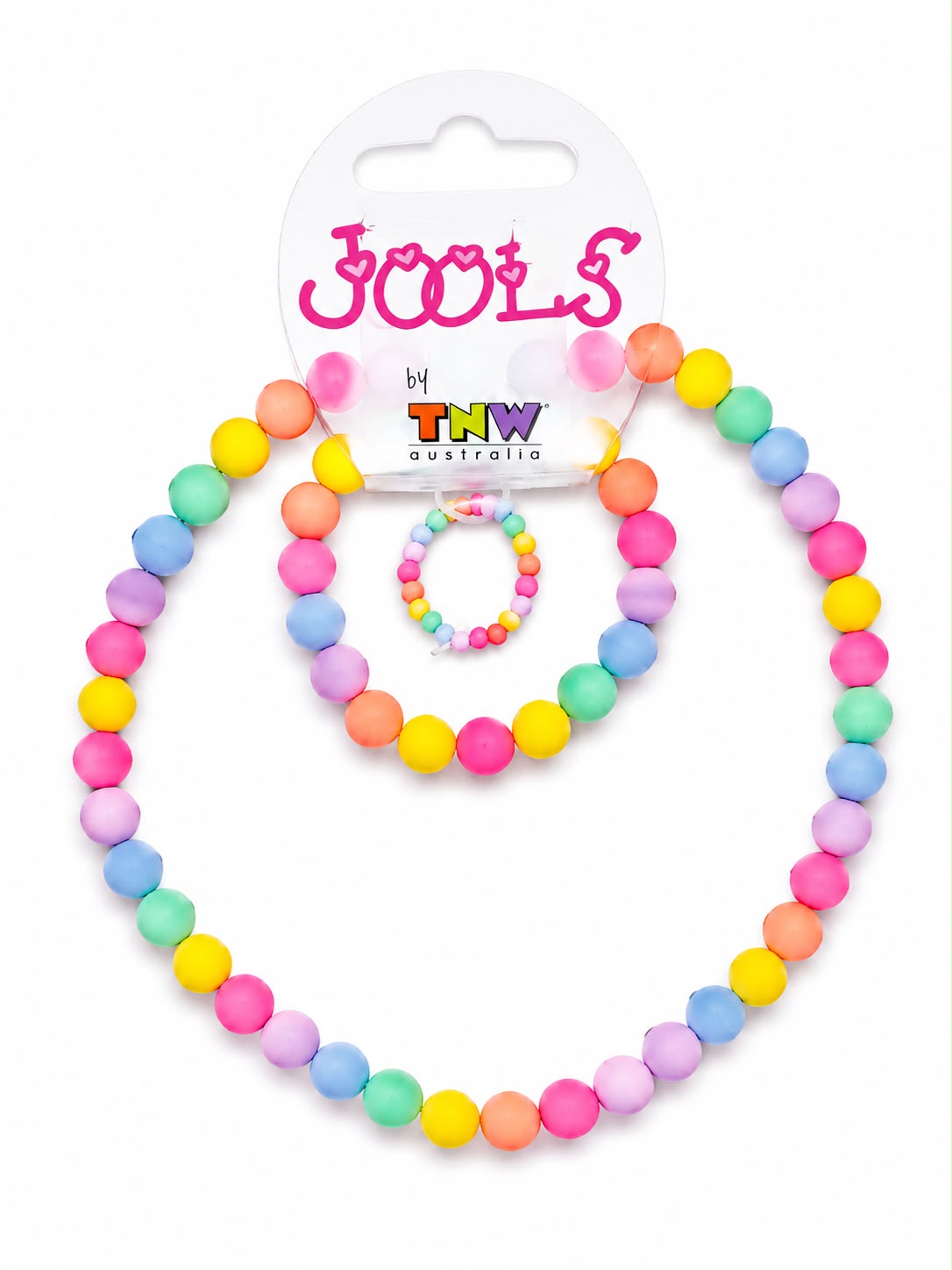 Jools Australia beaded necklace and ring set