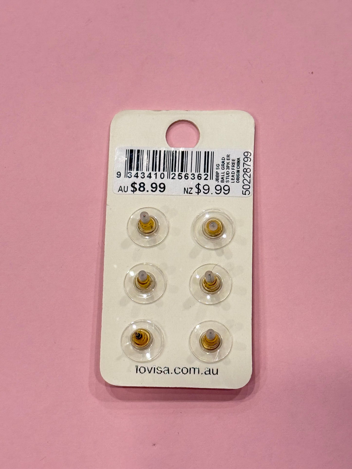 Lovisa Extra small ,Small & Medium Ball Studs