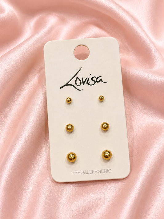 Lovisa Extra small ,Small & Medium Ball Studs