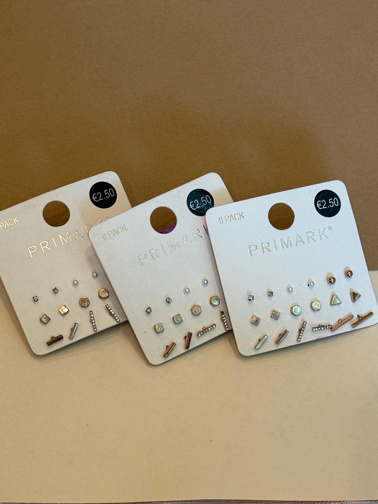 Primark pack of 9 pairs studs