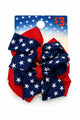 Red &Blue Star Medium Bow Pack Of 2