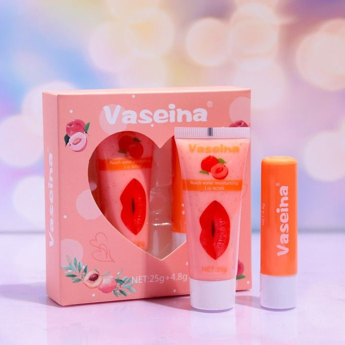 Vaseina Lip Scrub & Lip Balm Gift Set