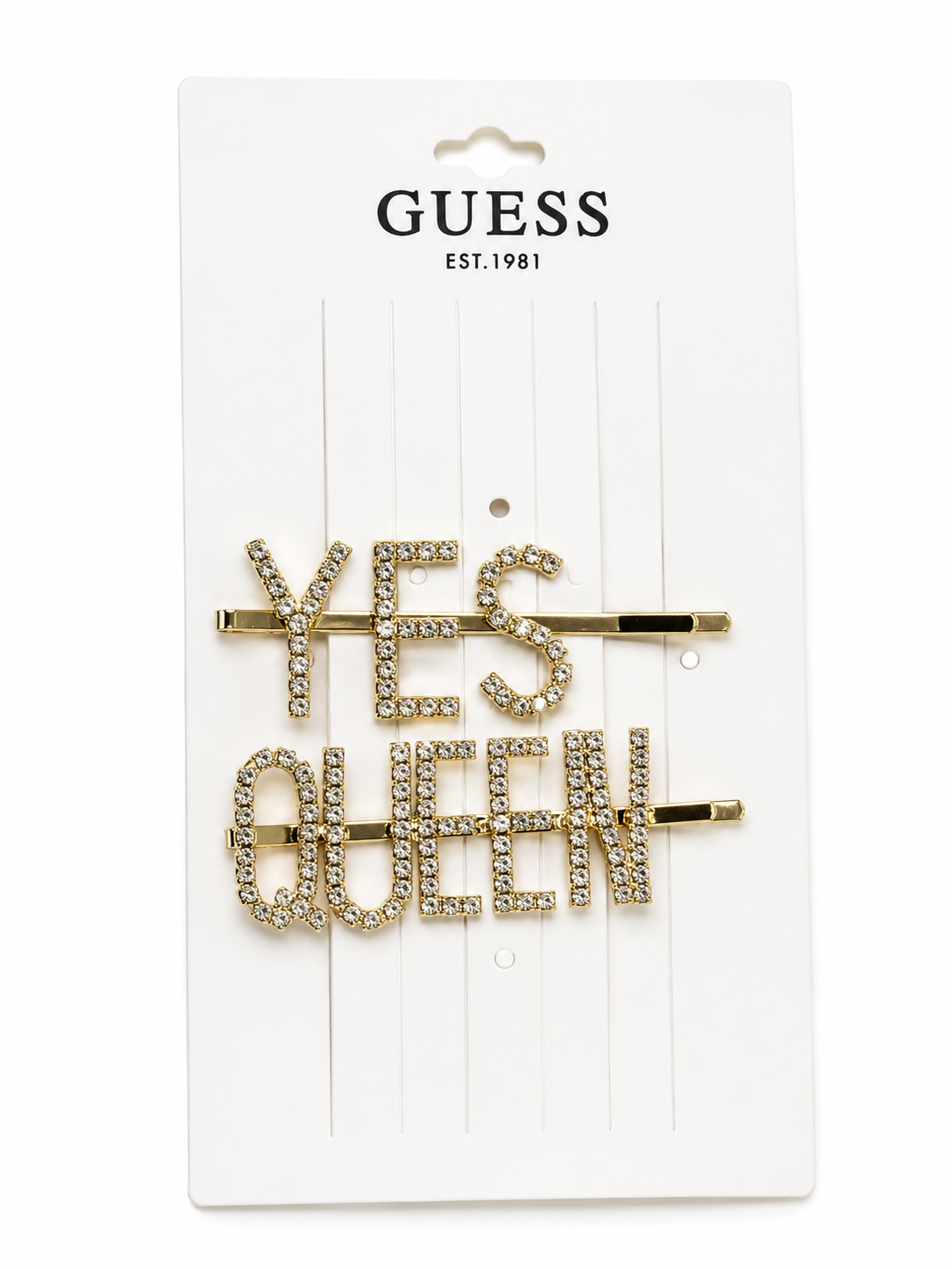 GUESS est 1981 stone studded hair pins pack of 2