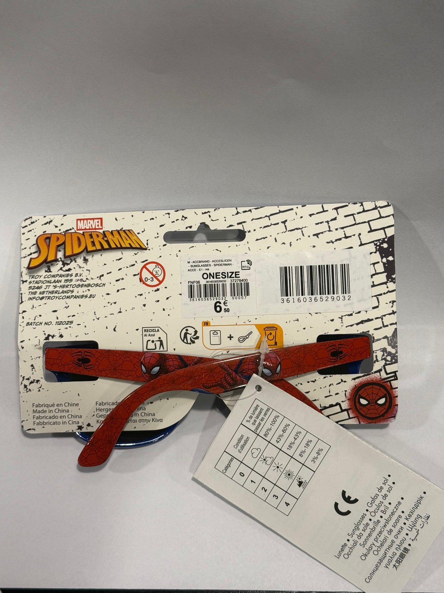 Original marvel spiderman sunglasses