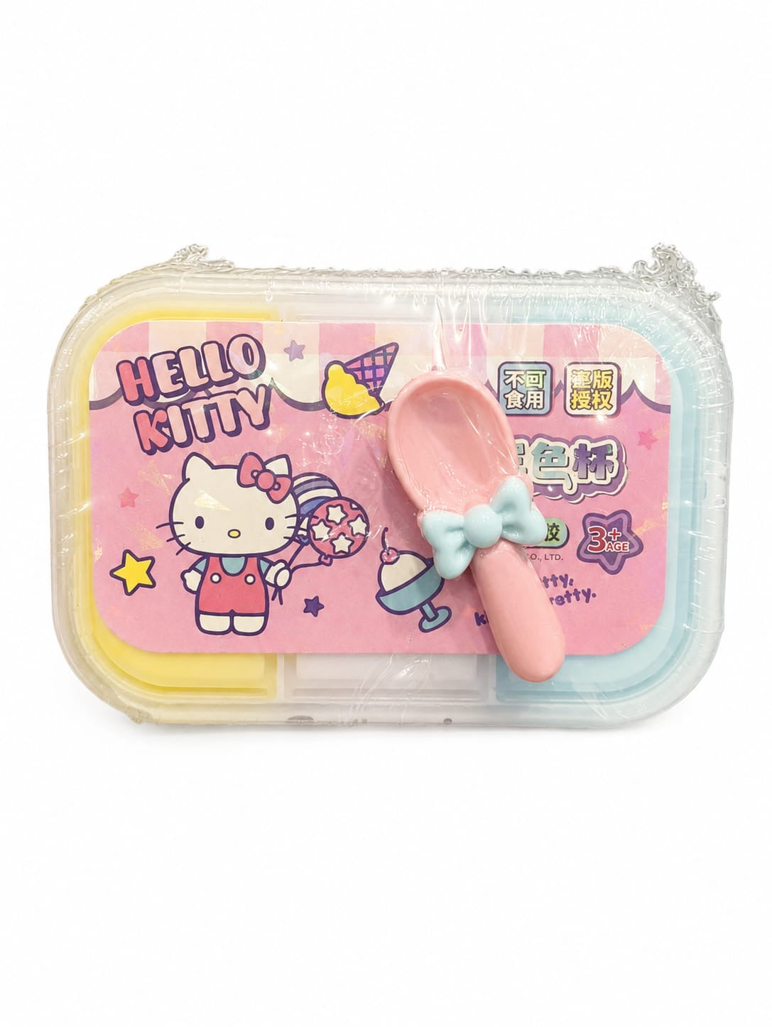 Hello kitty Sanrio Licensed Scoopable 3 In 1 Slime With kawaii Spoon