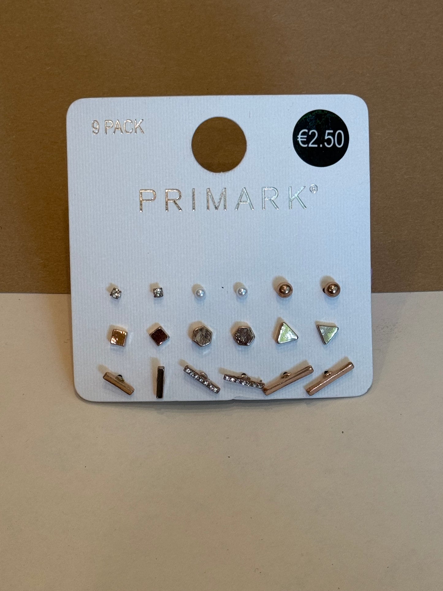 Primark pack of 9 pairs studs