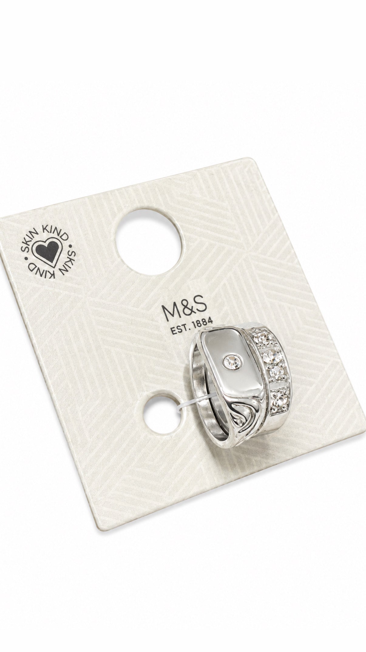 Marks & Spencer’s Silver Chunky Rings Set