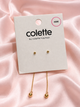 Colette by Colette Hayman Australia Tiny Studs with Ball and Chain