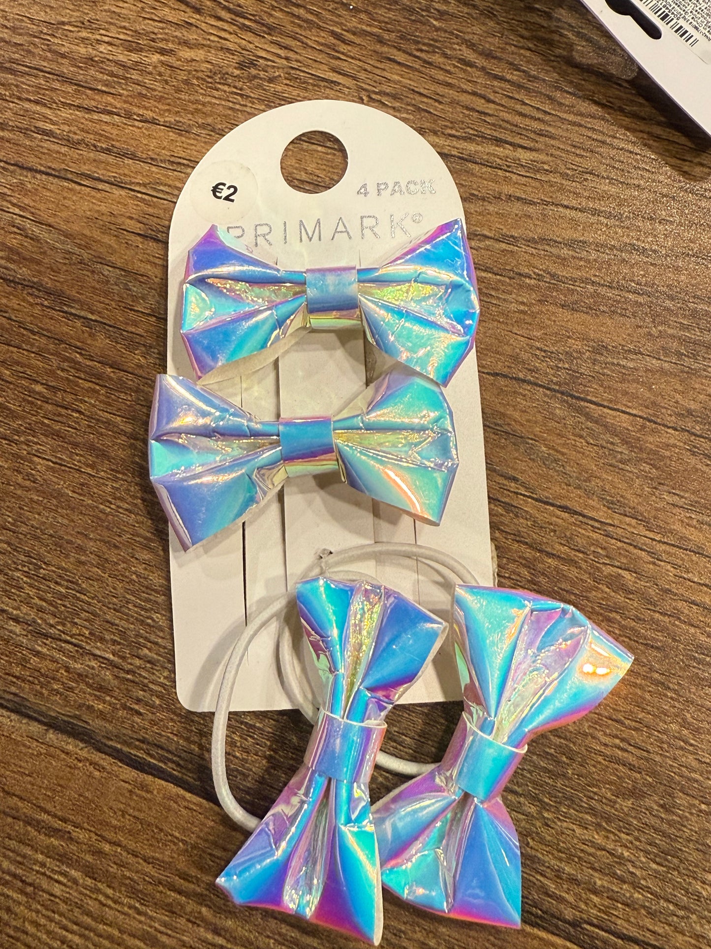 Primark Holographic Hair Accessories Set Pack of 4