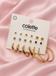 Colette by Colette Hayman Australia 9 pack Mix Metal Studs and Hoops