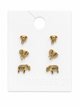 Forever 21 rustic vintage polish elephant studs