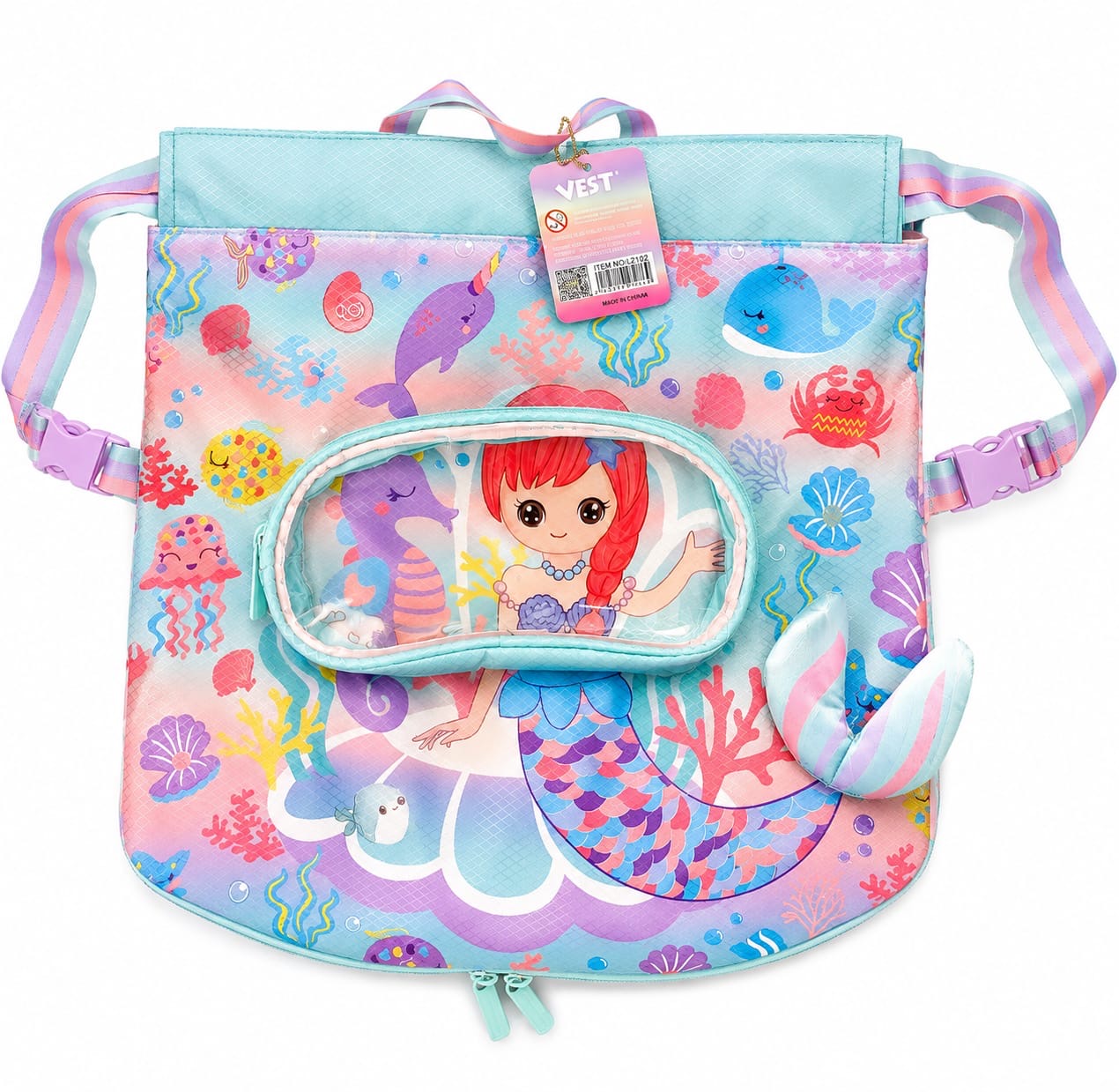Mermaid Vest Travel and Swim Bag