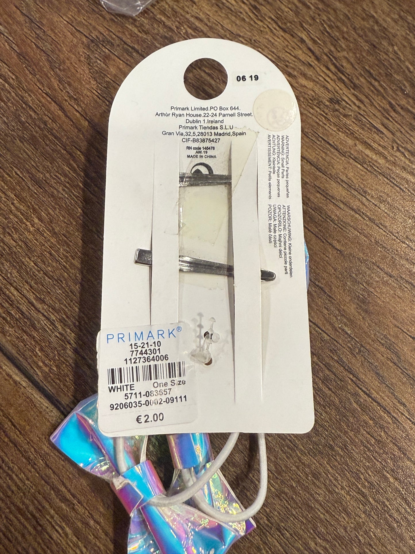 Primark Holographic Hair Accessories Set Pack of 4