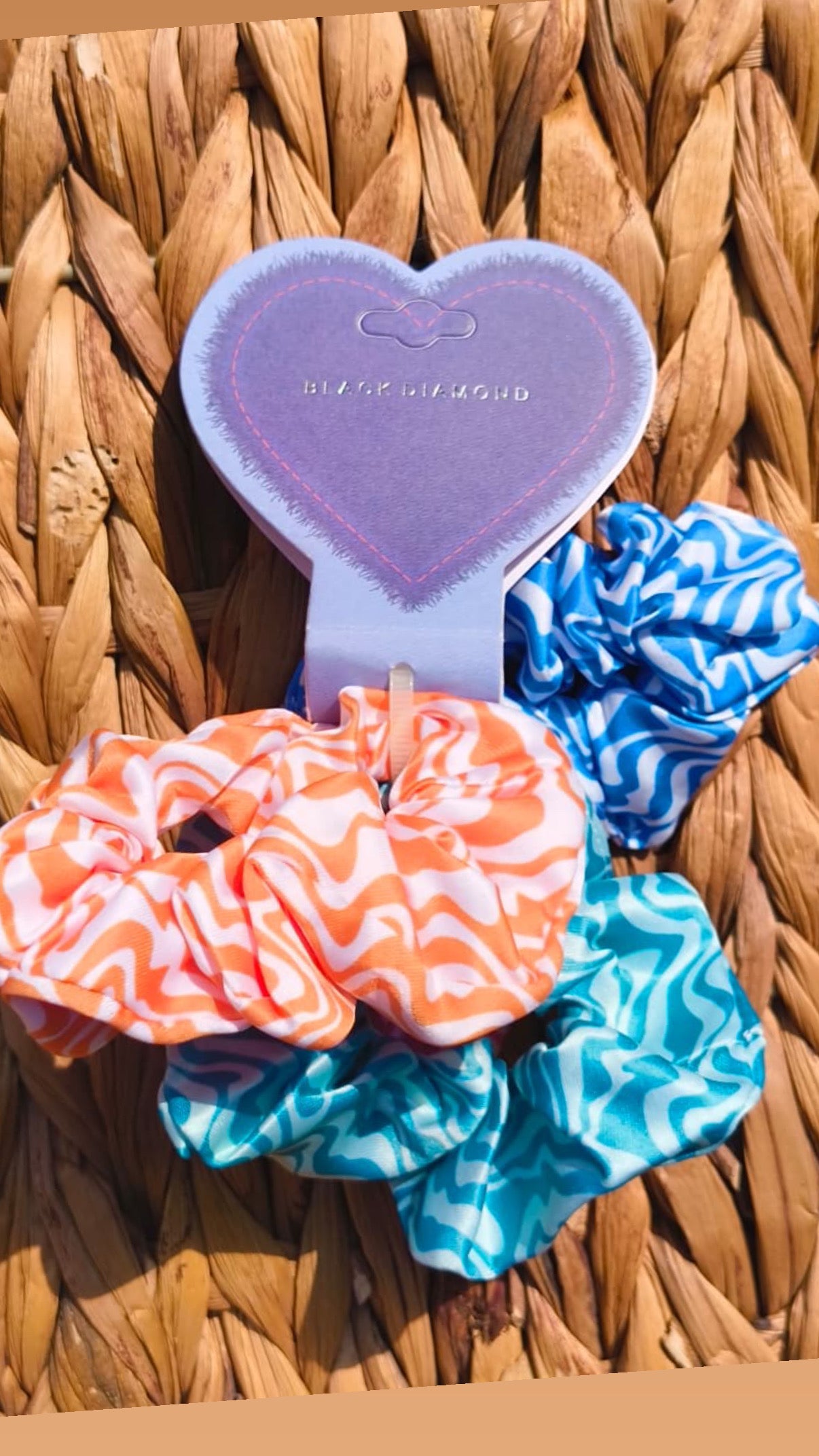 3 set of cute printed scrunchies