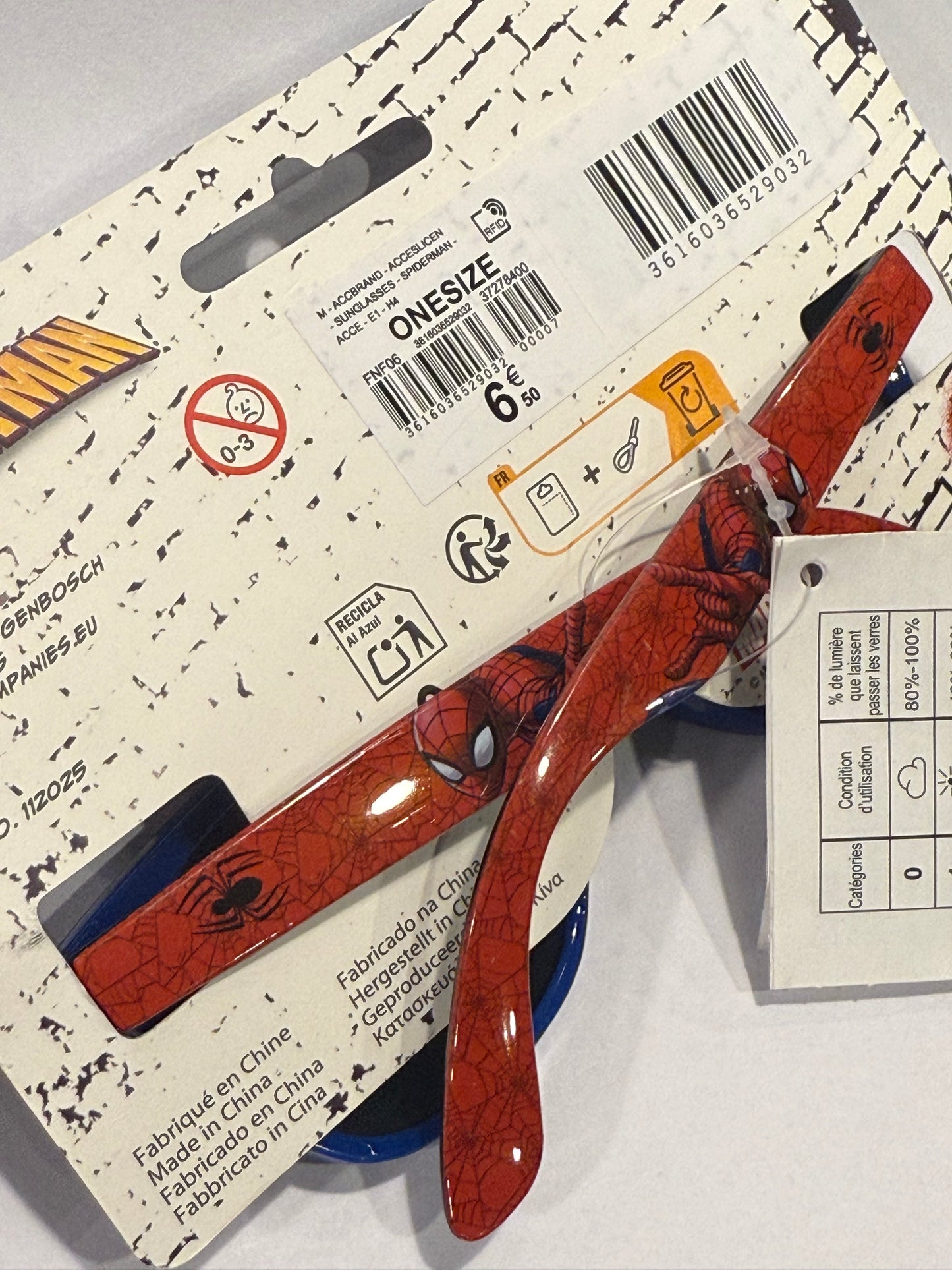 Original marvel spiderman sunglasses