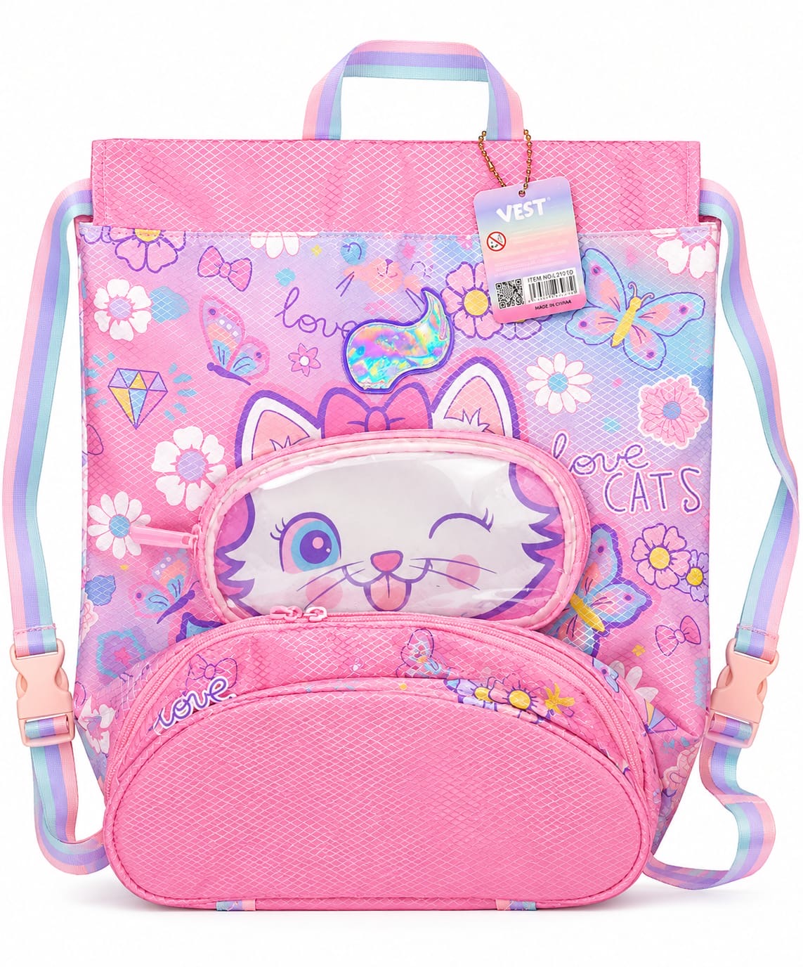 Vest Cute Cat Swim bag and Travel Bag