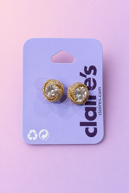 Claire’s medium size golden rope with stone studs