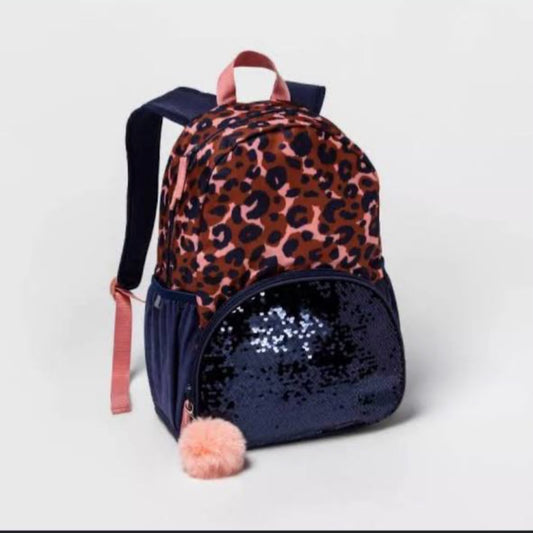 Cat & Jack By Walmart Sequin and Leopard Bag
