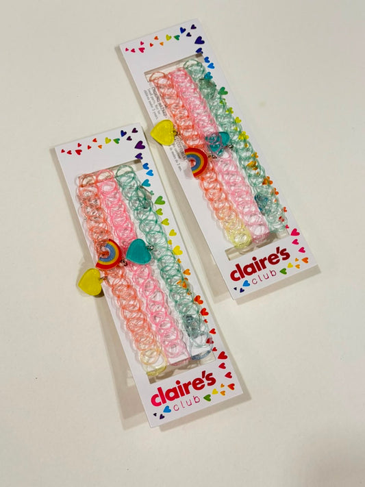 Claire's Set of 3 Choker with Hanging Charms