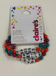 Claire’s beaded love smile laugh pack of 3 bracelets
