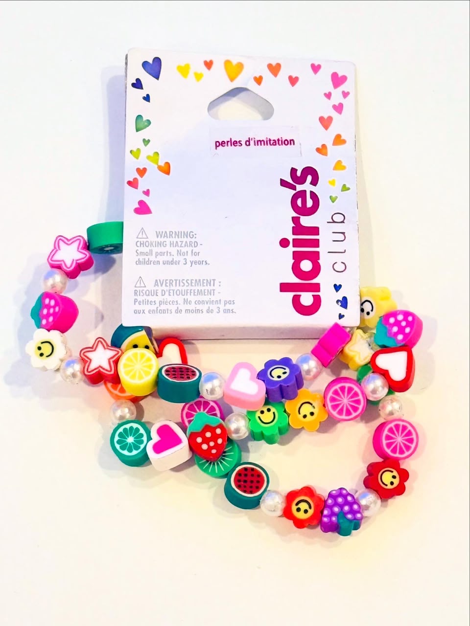 Claire's Fruity Charm Bracelets