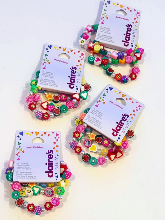 Claire's Fruity Charm Bracelets