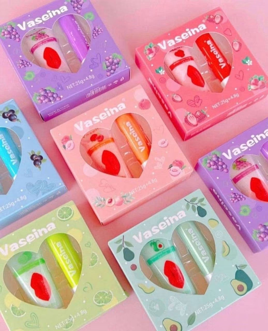 Vaseina Lip Scrub & Lip Balm Gift Set