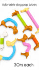 Pop Tubes Fidget Toy Guddie Bag Fillers (Pack of 10)