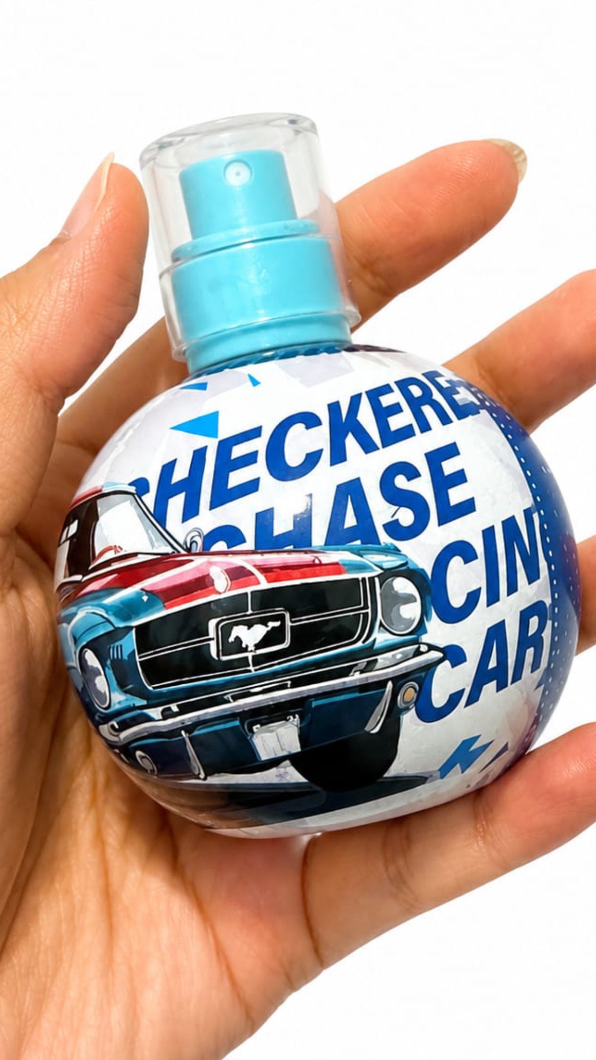 Checker Chase Racing Car Boys Perfume In Glass Bottle