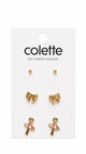 Colette by Colette Hyman Australia Ballerina,Bows and Pearl Studs