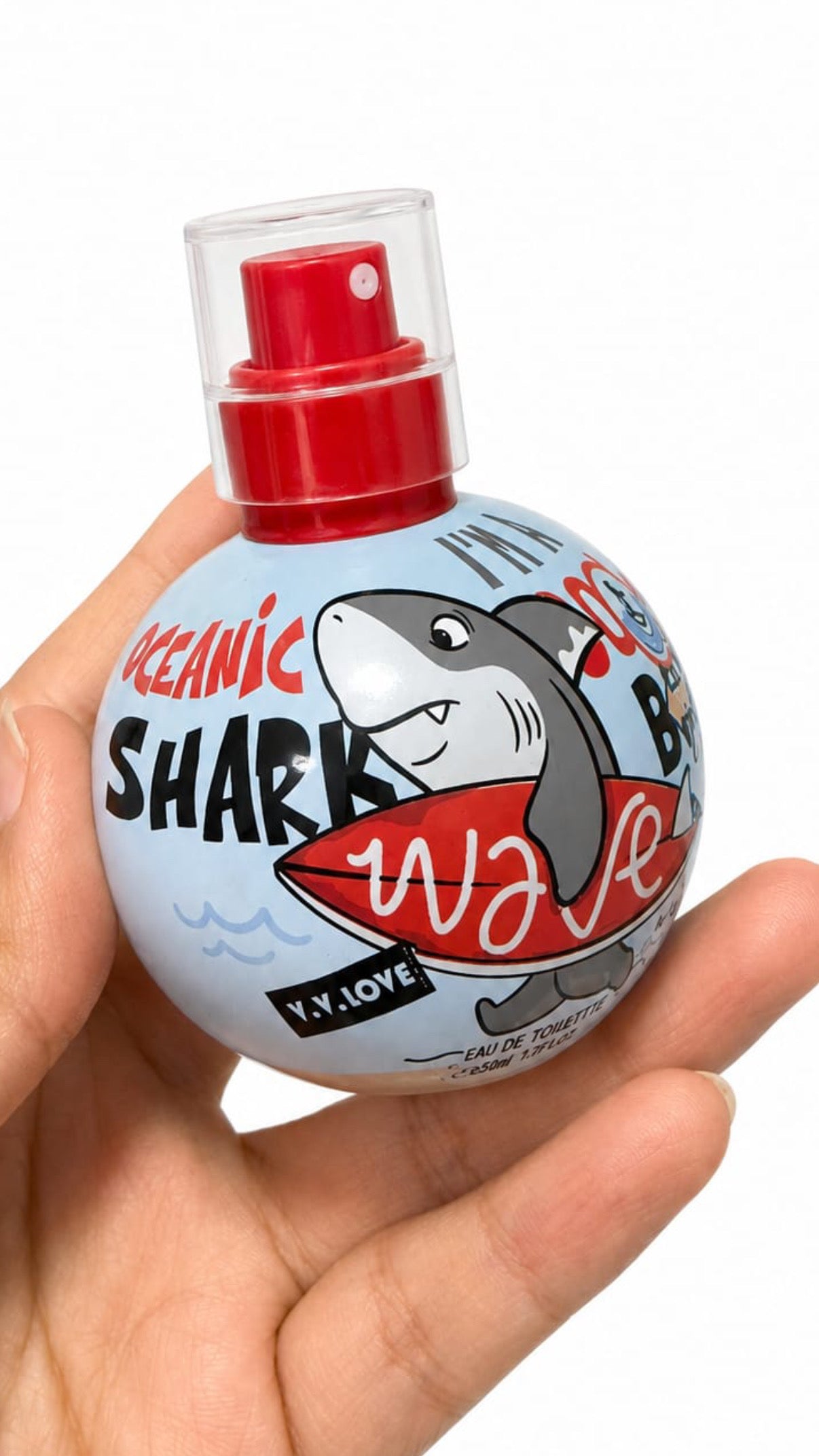 Oceanic Shark Wave Boys Perfume In Glass Bottle 50ml