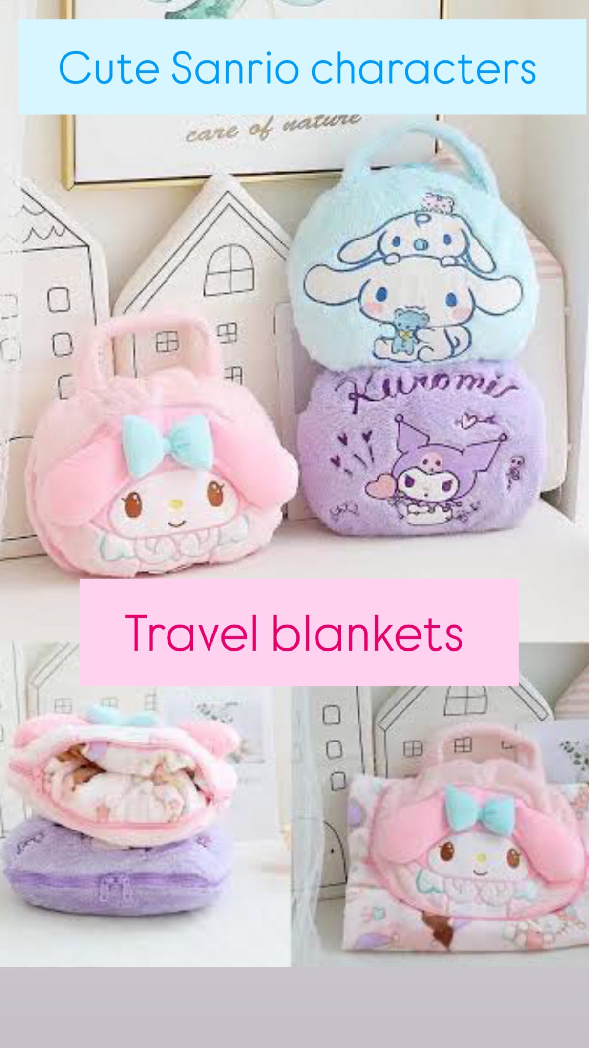 Travel blanket and pillow