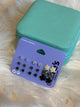 Claire’s pack of 9 pairs white silver and black studs