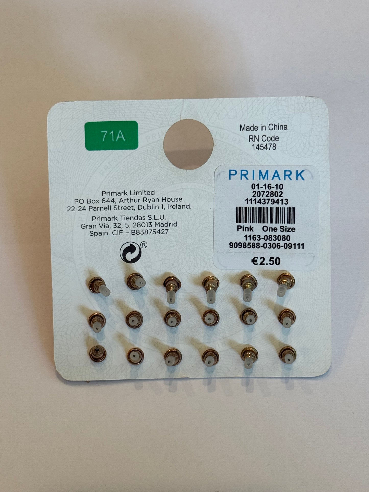 Primark pack of 9 pairs studs
