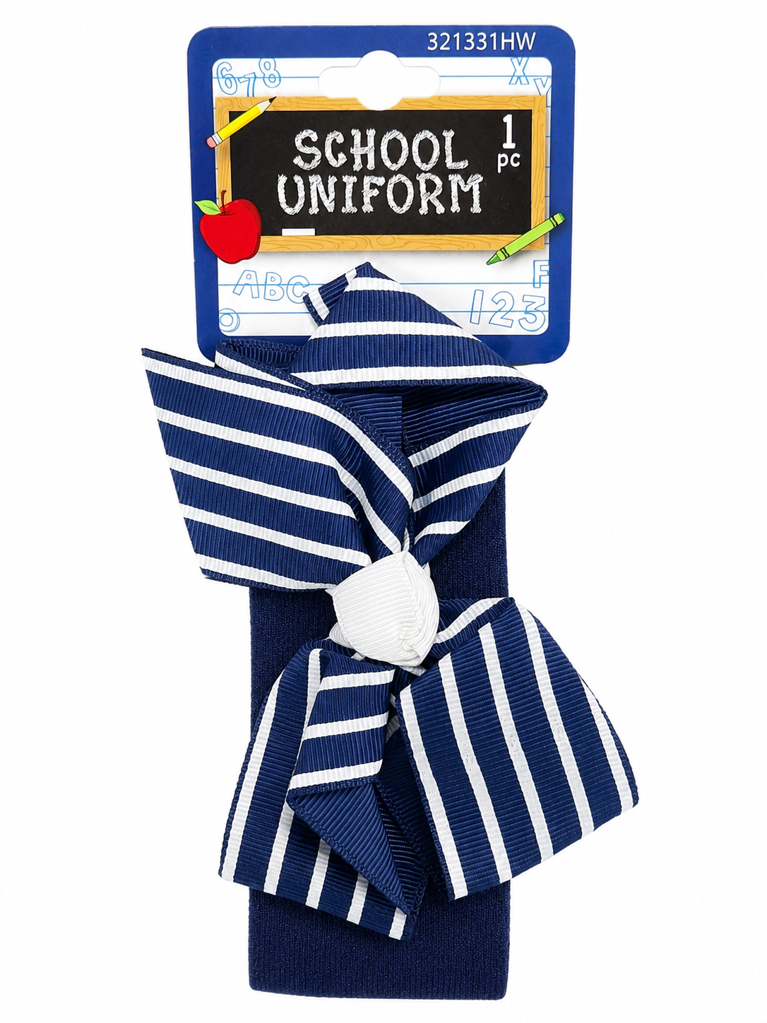 School uniform uk big bow head wrap stretchable
