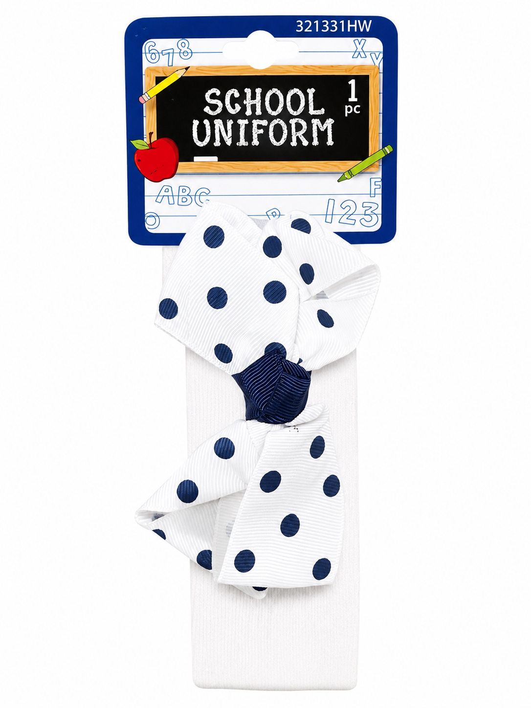 School uniform uk stretchable head wrap with bow